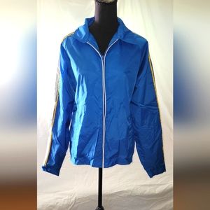 Retro striped windbreaker